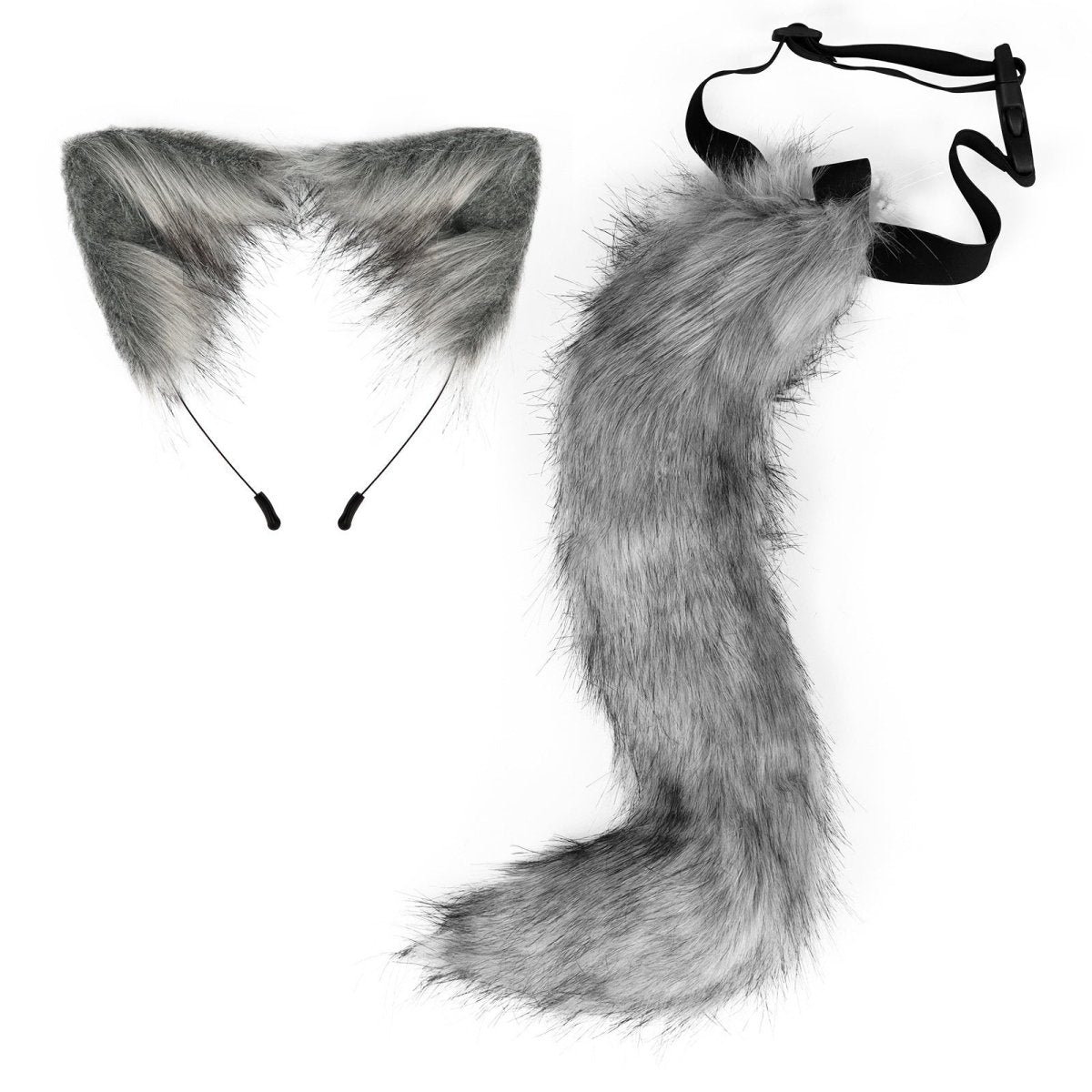 Halloween Party Faux Fox Tail Hairband Plush - 0 - Scribble Snacks