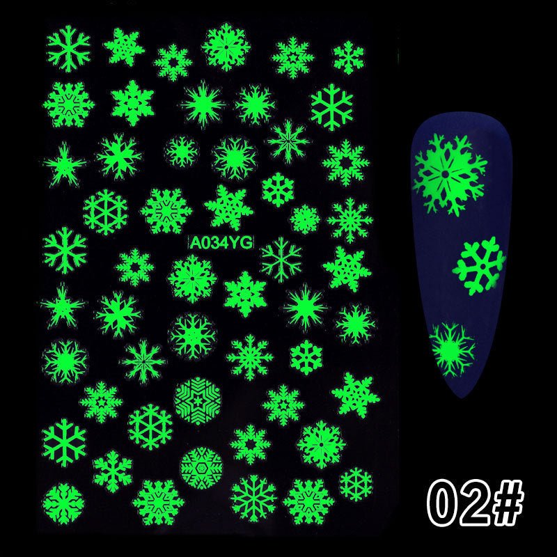 Halloween Party Luminous Adhesive Nail Stickers - 0 - Scribble Snacks