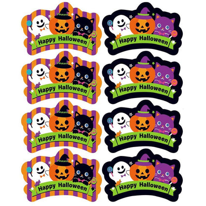 Halloween Party Shaped Pumpkin Stickers - 0 - Scribble Snacks