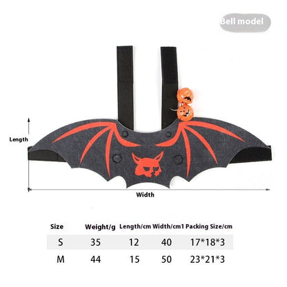 Halloween Pet Batwing Cat Pet Costume - 0 - Scribble Snacks