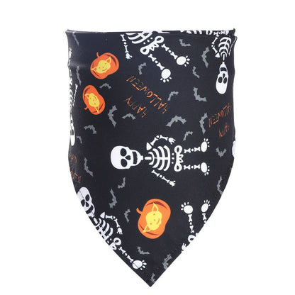 Halloween Pet Cat Dog Decorative Saliva Towel - 0 - Scribble Snacks