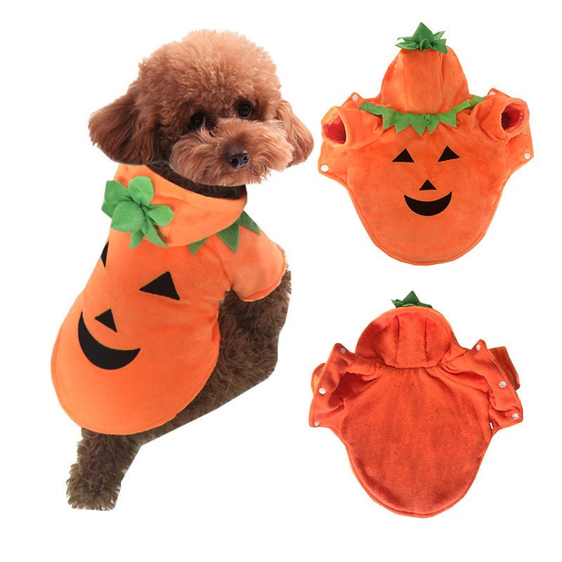 Halloween pet clothes pumpkin demon transformation costume - 0 - Scribble Snacks