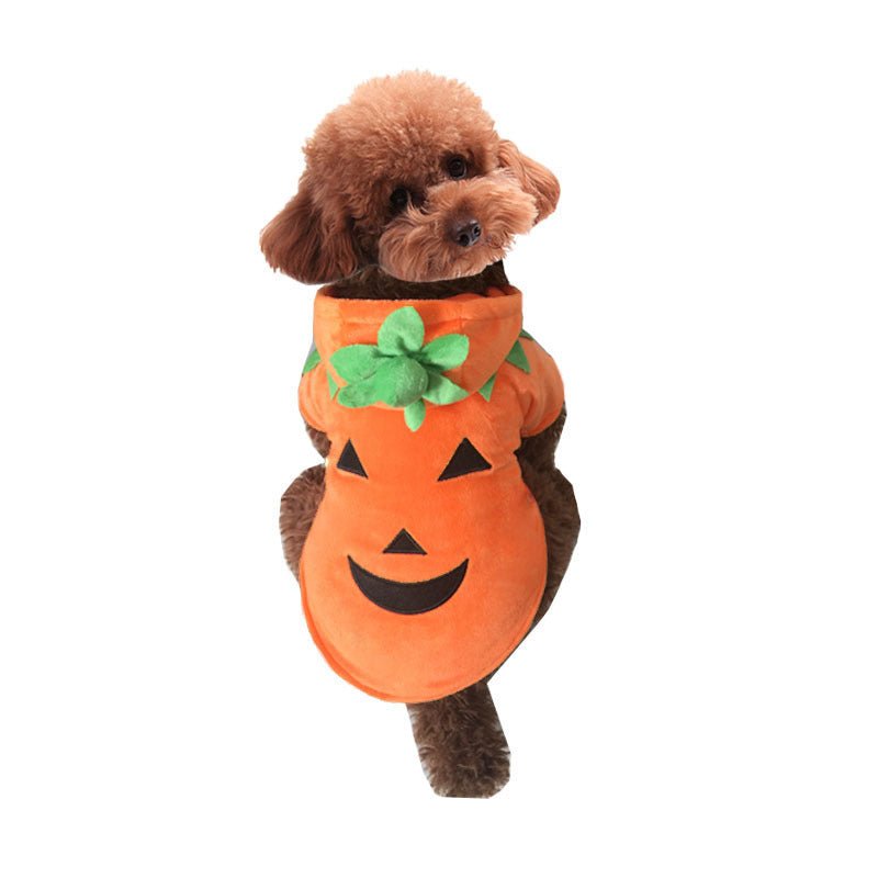 Halloween pet clothes pumpkin demon transformation costume - 0 - Scribble Snacks