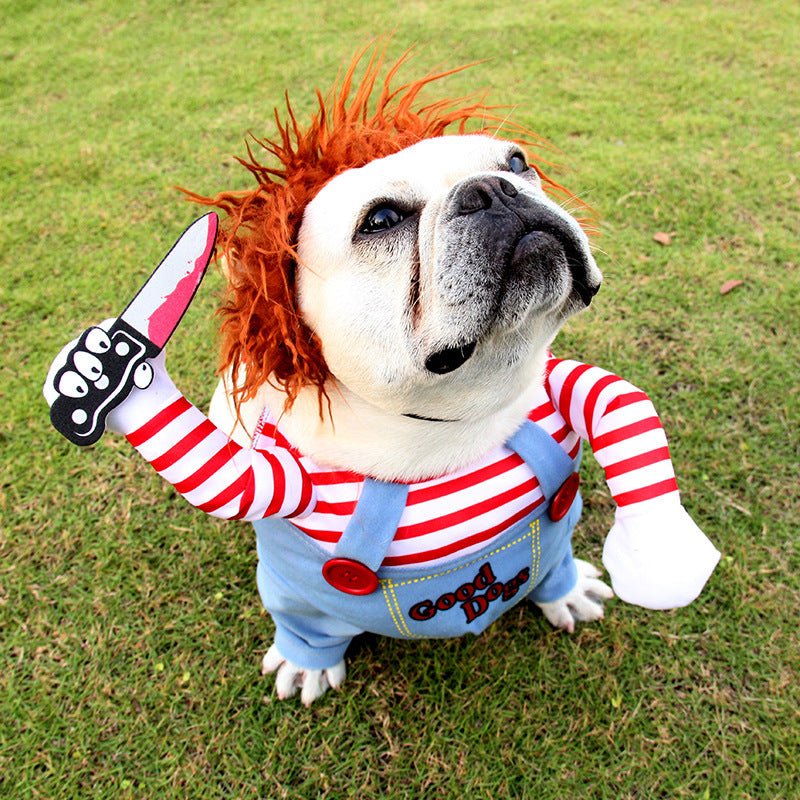 Halloween Pet Costume Pet Dog Funny Clothes Adjustable Dog Cosplay Costume Scary Costume Party Gatherings - 0 - Scribble Snacks