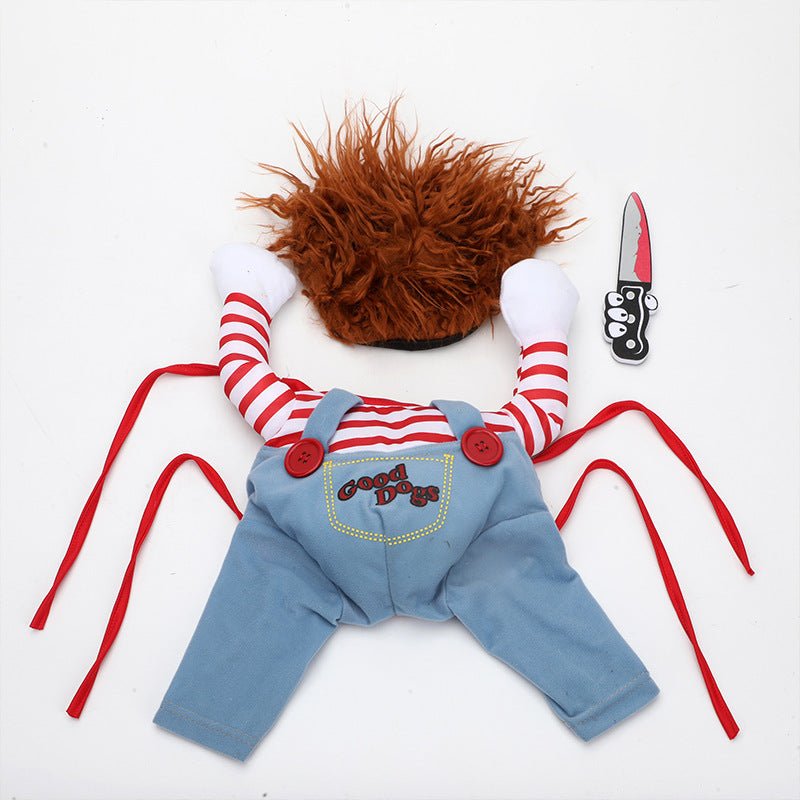 Halloween Pet Costume Pet Dog Funny Clothes Adjustable Dog Cosplay Costume Scary Costume Party Gatherings - 0 - Scribble Snacks