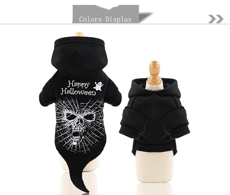 Halloween Pet Funny Black Skull Horror Make - up Cat Accessories Pet Dress Up Costume - 0 - Scribble Snacks