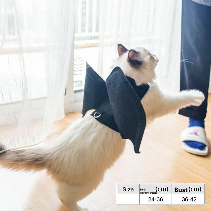 Halloween Pet Pumpkin Cloak Bat Wing Killer Makeover Costume - 0 - Scribble Snacks