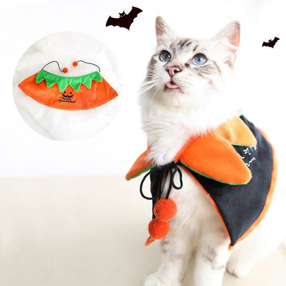 Halloween Pet Pumpkin Cloak Bat Wing Killer Makeover Costume - 0 - Scribble Snacks