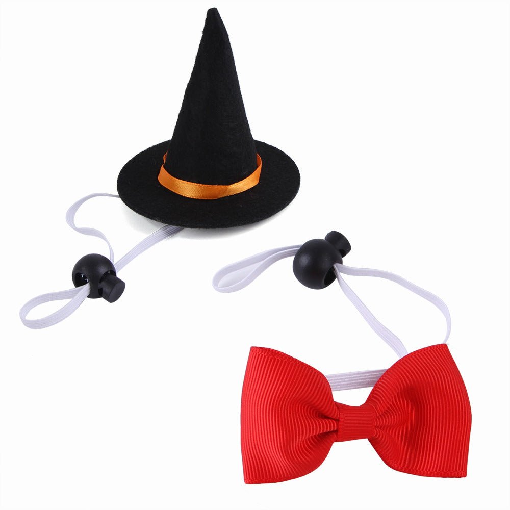 Halloween Pet Suit Wizard Hat Bow Tie - 0 - Scribble Snacks