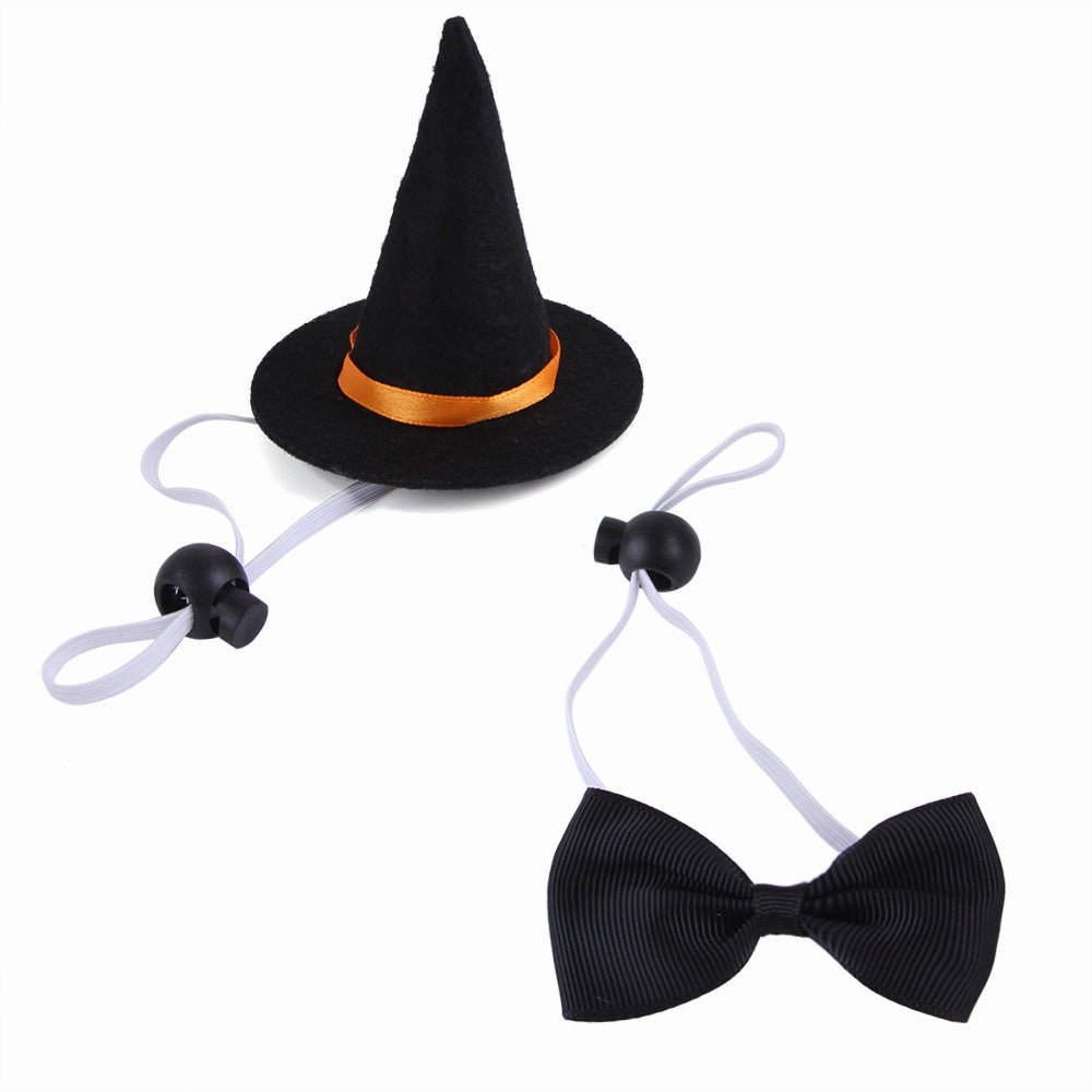 Halloween Pet Suit Wizard Hat Bow Tie - 0 - Scribble Snacks