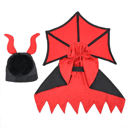 Halloween Pet Vampire Cloak Hat Holiday Suit - 0 - Scribble Snacks