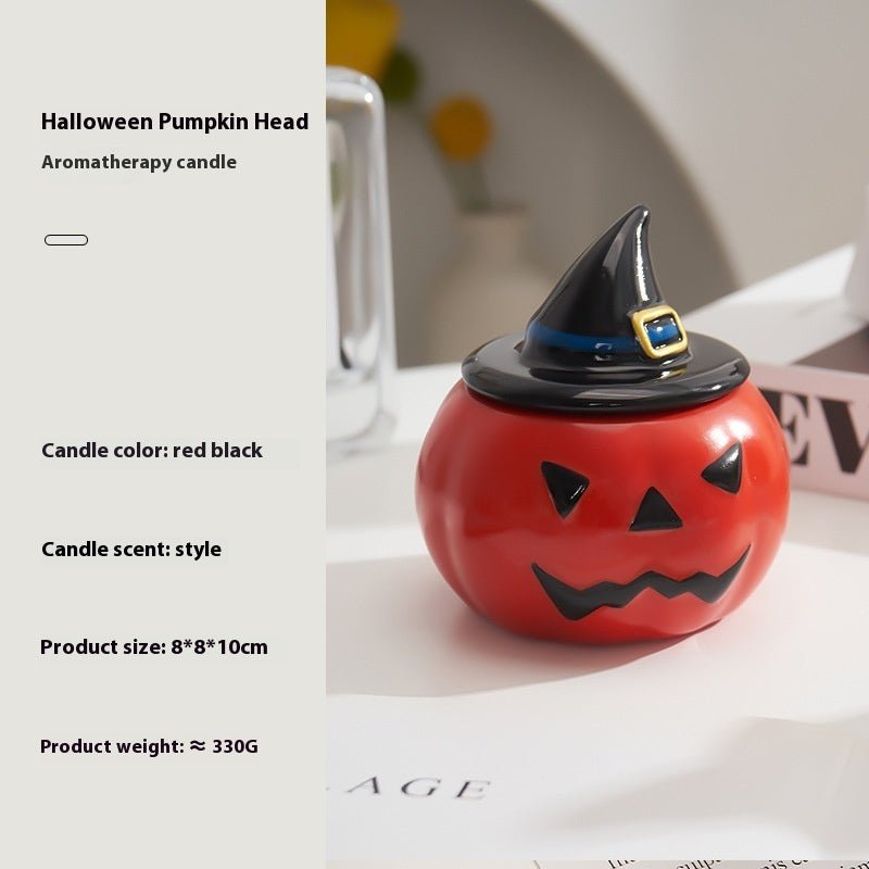 Halloween Pumpkin Aromatherapy Candle Creative Ornaments - 0 - Scribble Snacks