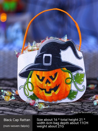 Halloween Pumpkin Bag Portable Children Props - 0 - Scribble Snacks