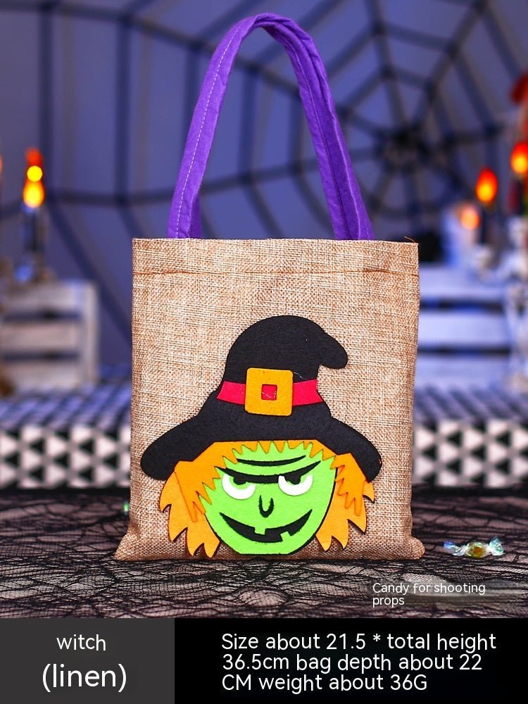 Halloween Pumpkin Bag Portable Children Props - 0 - Scribble Snacks