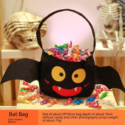 Halloween Pumpkin Bag Portable Children Props - 0 - Scribble Snacks