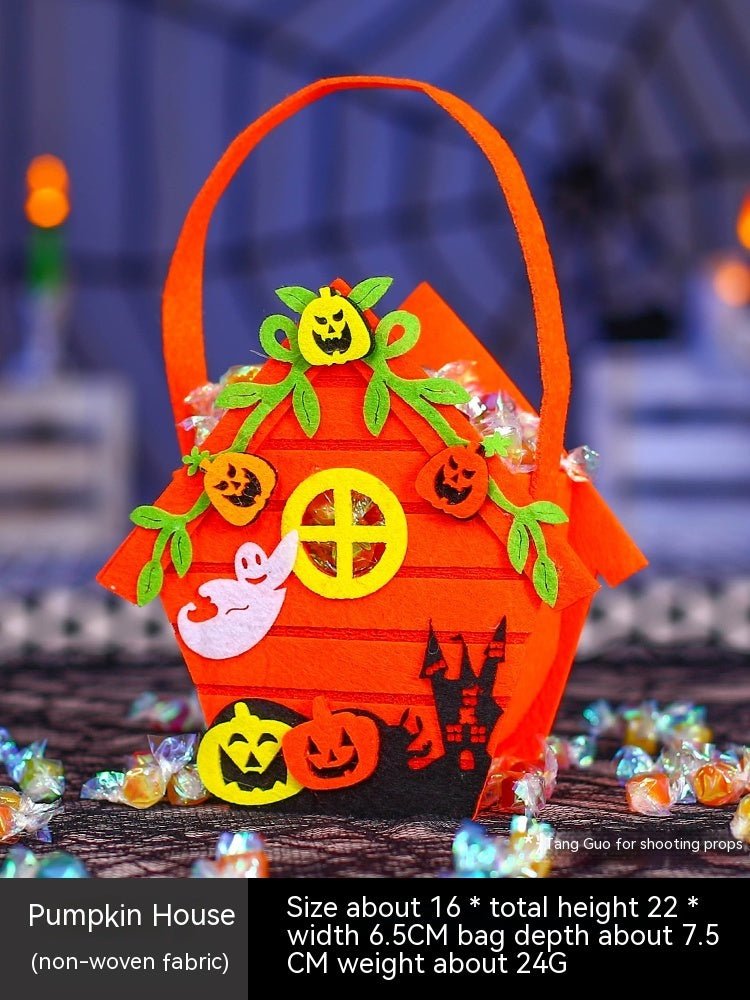 Halloween Pumpkin Bag Portable Children Props - 0 - Scribble Snacks