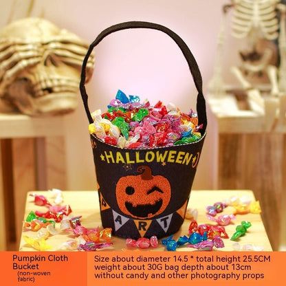 Halloween Pumpkin Bag Portable Children Props - 0 - Scribble Snacks