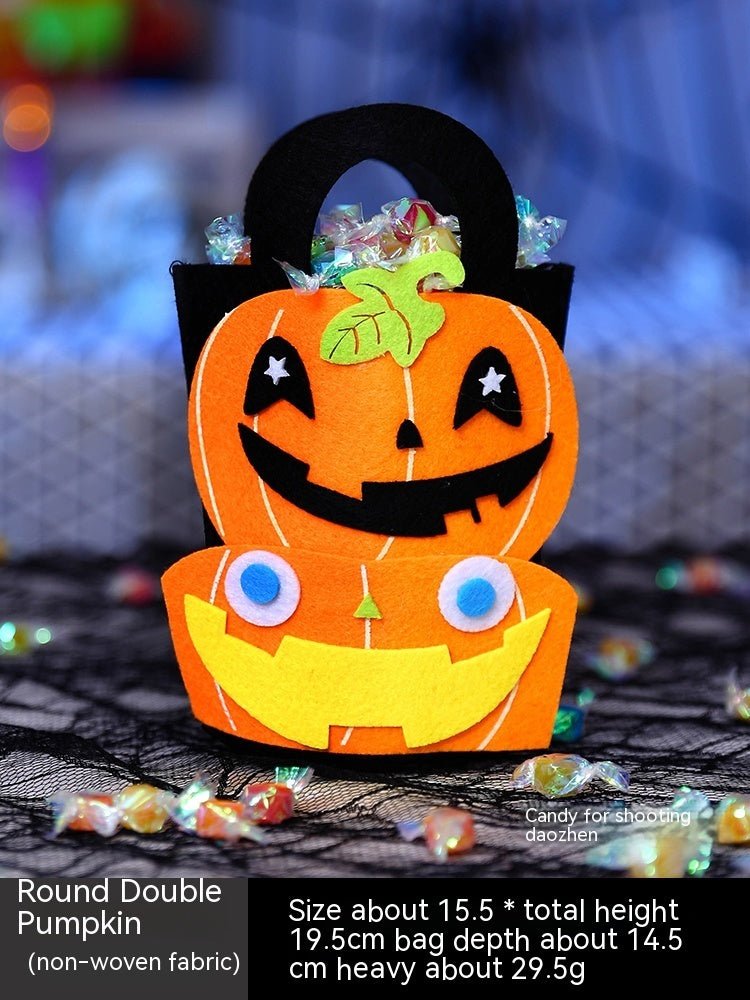 Halloween Pumpkin Bag Portable Children Props - 0 - Scribble Snacks