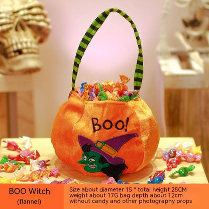 Halloween Pumpkin Bag Portable Children Props - 0 - Scribble Snacks