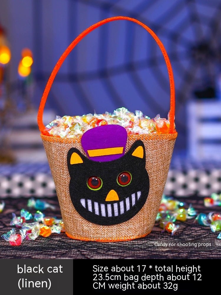 Halloween Pumpkin Bag Portable Children Props - 0 - Scribble Snacks