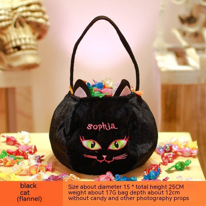 Halloween Pumpkin Bag Portable Children Props - 0 - Scribble Snacks