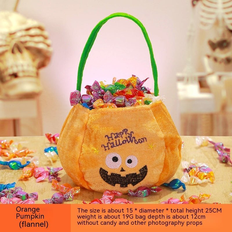 Halloween Pumpkin Bag Portable Children Props - 0 - Scribble Snacks