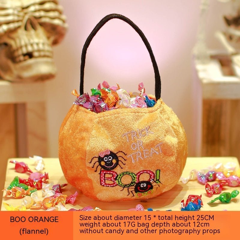 Halloween Pumpkin Bag Portable Children Props - 0 - Scribble Snacks