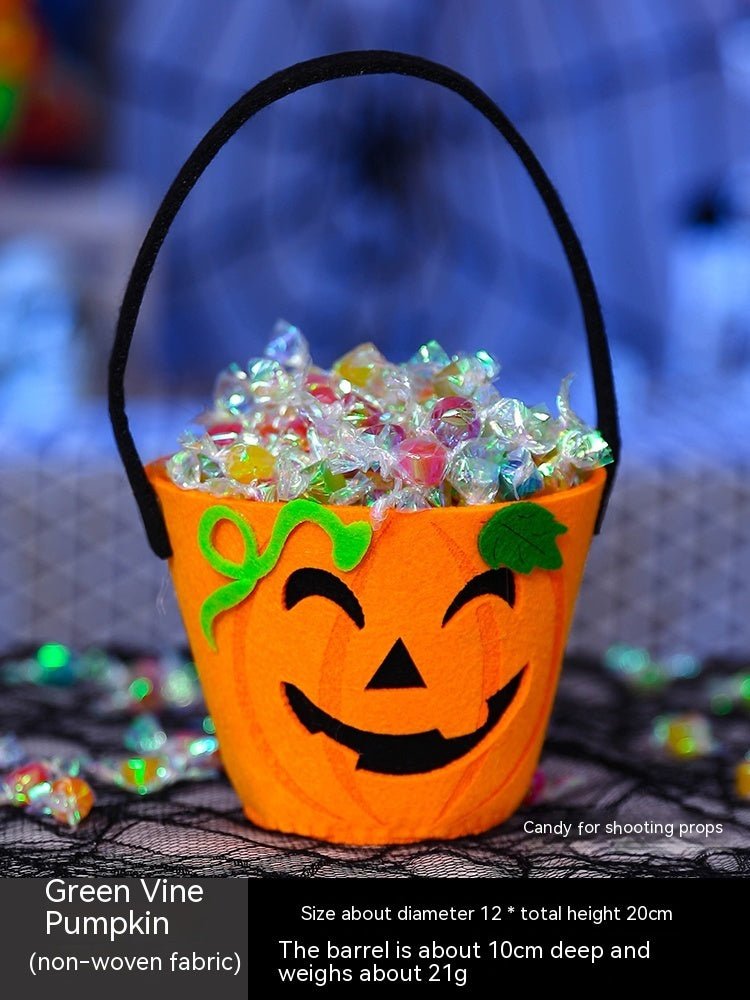 Halloween Pumpkin Bag Portable Children Props - 0 - Scribble Snacks