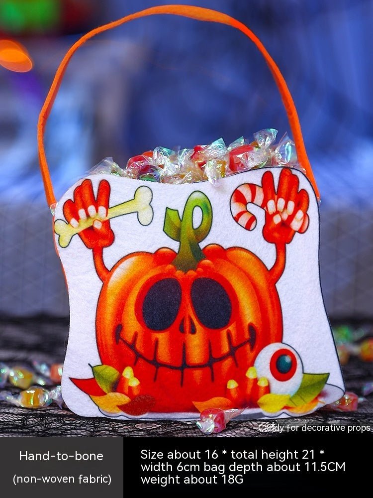 Halloween Pumpkin Bag Portable Children Props - 0 - Scribble Snacks