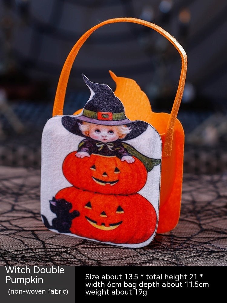 Halloween Pumpkin Bag Portable Children Props - 0 - Scribble Snacks