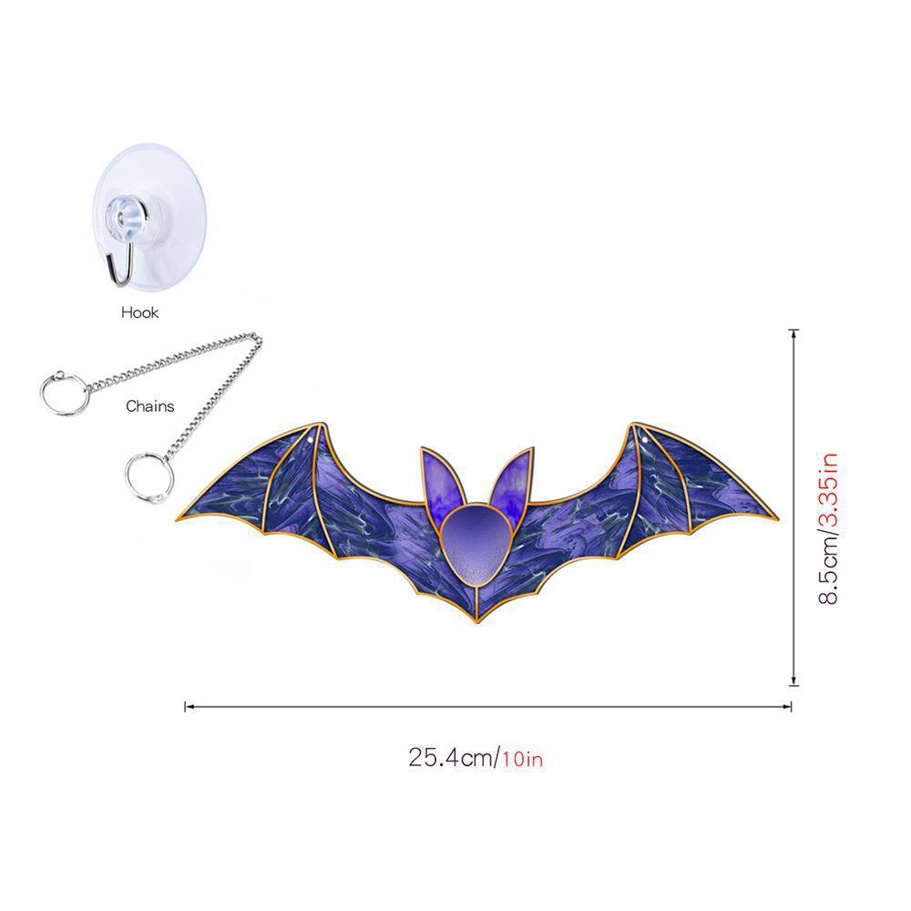 Halloween Pumpkin Bat Ghost Acrylic Hang Decorations - 0 - Scribble Snacks