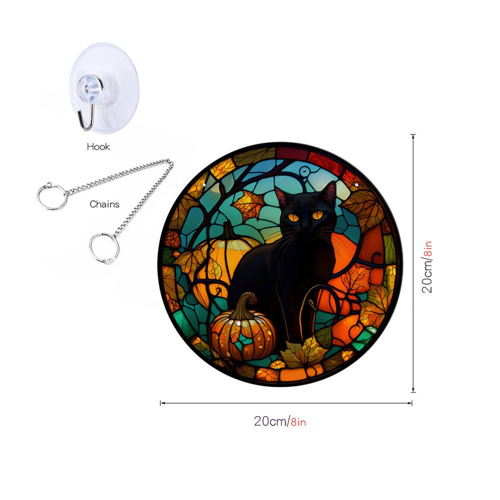 Halloween Pumpkin Bat Ghost Acrylic Hang Decorations - 0 - Scribble Snacks