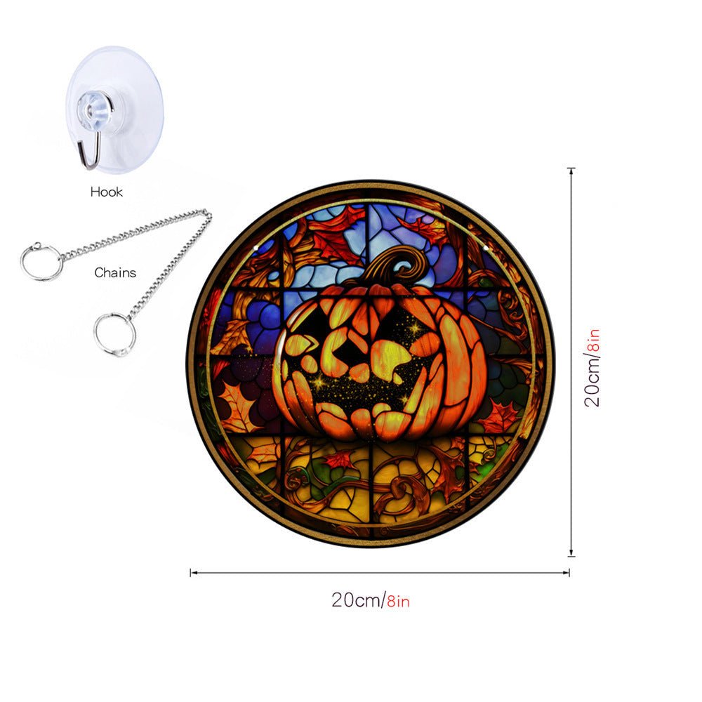 Halloween Pumpkin Bat Ghost Acrylic Hang Decorations - 0 - Scribble Snacks