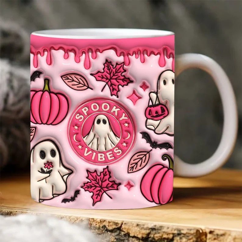 Halloween Pumpkin Ceramic Coffee Mug - 0 - Scribble Snacks