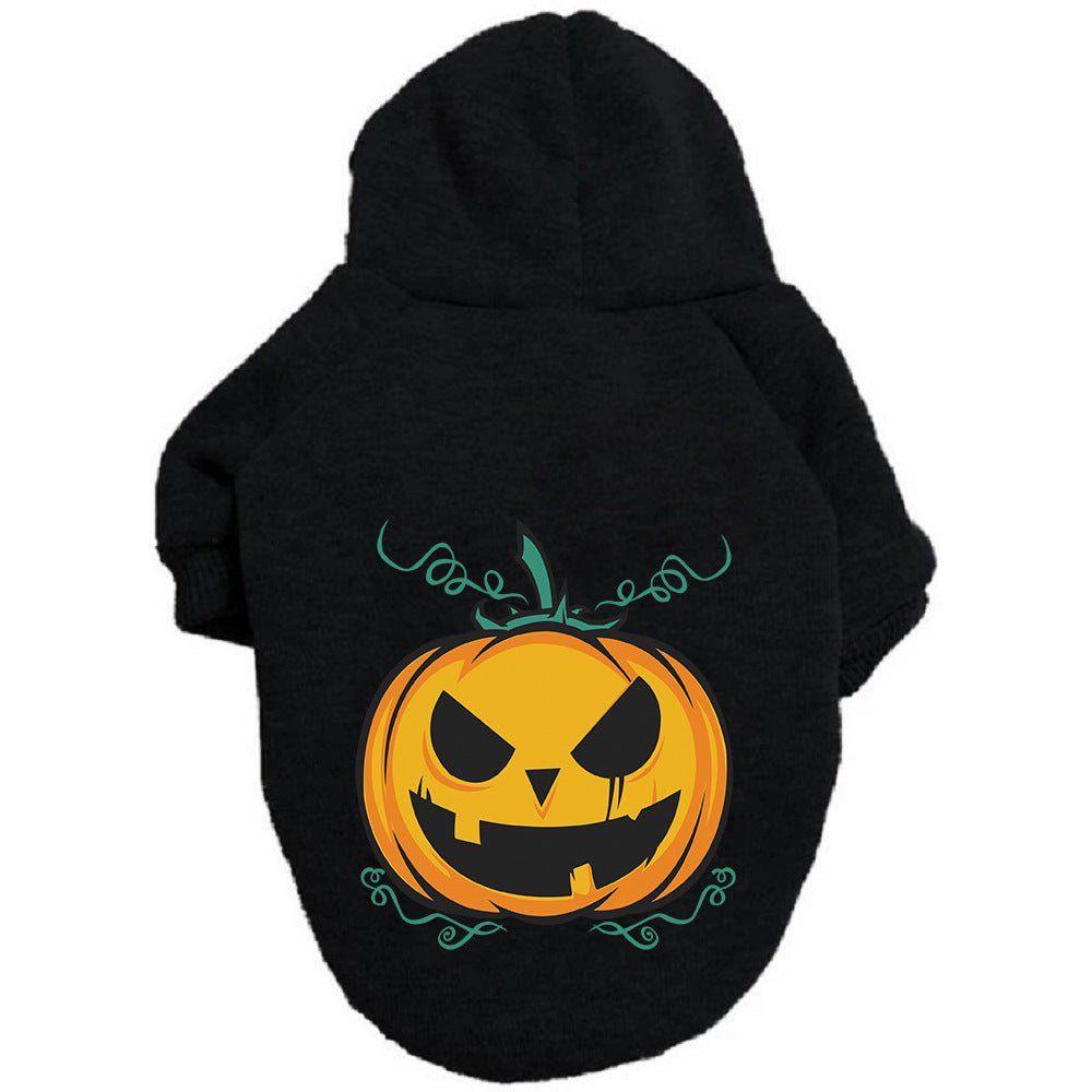 Halloween Pumpkin Dog Pattern Sweater Clothes - 0 - Scribble Snacks