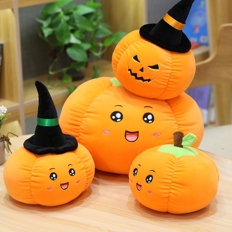 Halloween Pumpkin Doll Plush Toy - 0 - Scribble Snacks