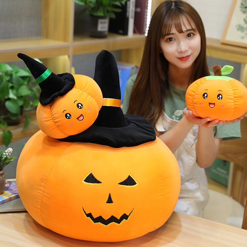 Halloween Pumpkin Doll Plush Toy - 0 - Scribble Snacks