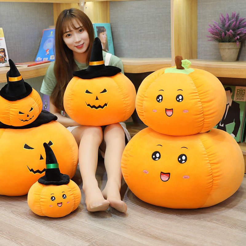 Halloween Pumpkin Doll Plush Toy - 0 - Scribble Snacks