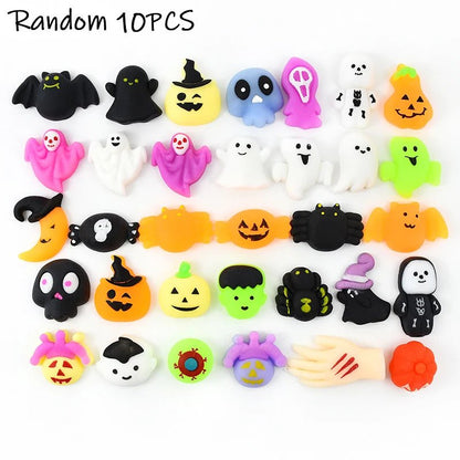 Halloween Pumpkin Ghost Squishy Set - Halloween - Plush Toys & Pillows - Scribble Snacks