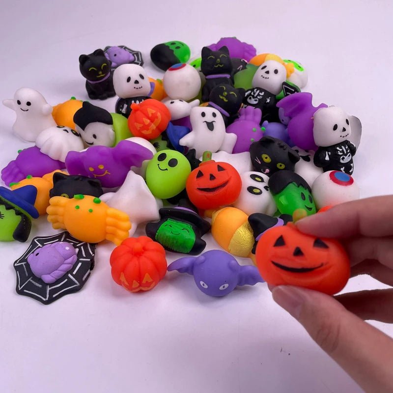 Halloween Pumpkin Ghost Squishy Set - Halloween - Plush Toys & Pillows - Scribble Snacks