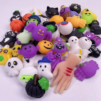 Halloween Pumpkin Ghost Squishy Set - Halloween - Plush Toys & Pillows - Scribble Snacks