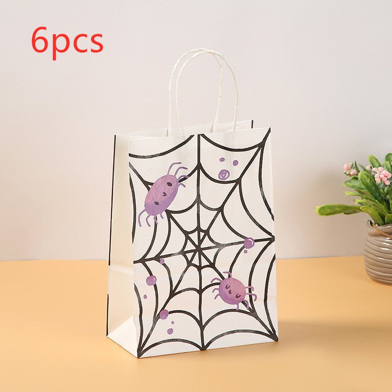 Halloween Pumpkin Handheld Paper Bag Kindergarten - 0 - Scribble Snacks