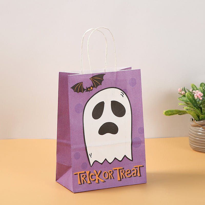 Halloween Pumpkin Handheld Paper Bag Kindergarten - 0 - Scribble Snacks