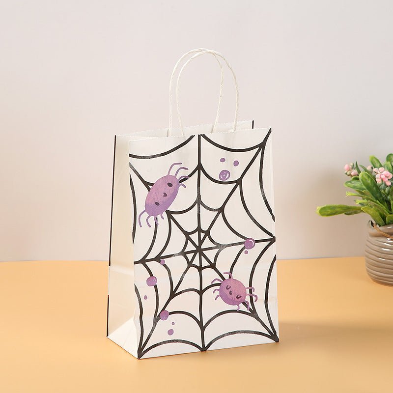 Halloween Pumpkin Handheld Paper Bag Kindergarten - 0 - Scribble Snacks