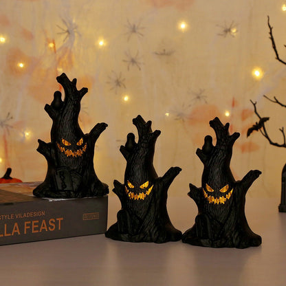 Halloween Pumpkin Lamp Ghost Stump Decoration - 0 - Scribble Snacks