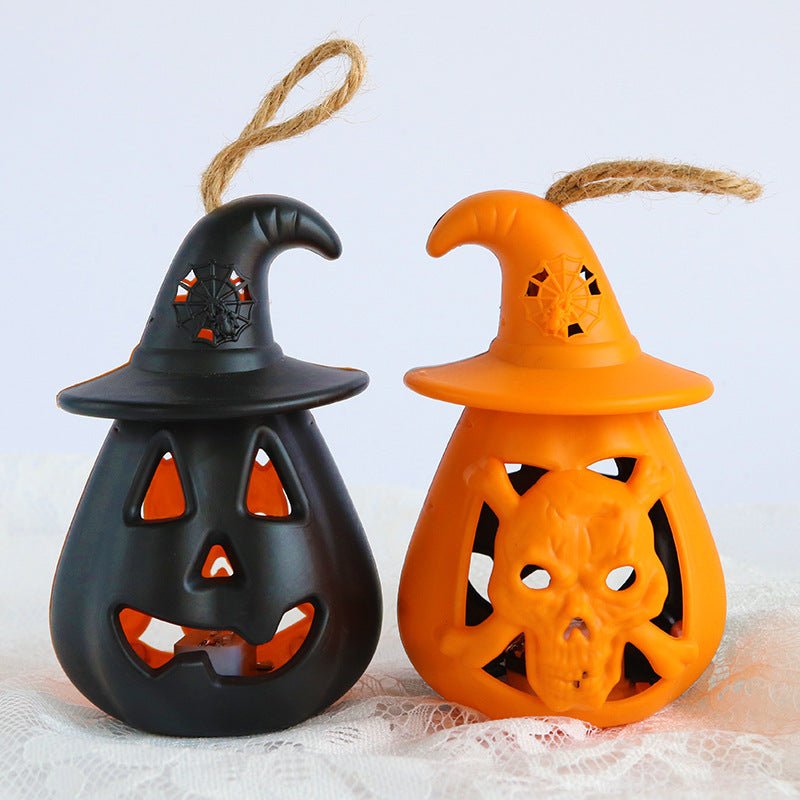 Halloween Pumpkin Lantern Portable Skull Candle Light - 0 - Scribble Snacks