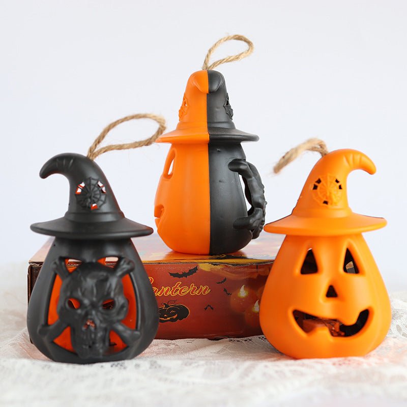 Halloween Pumpkin Lantern Portable Skull Candle Light - 0 - Scribble Snacks