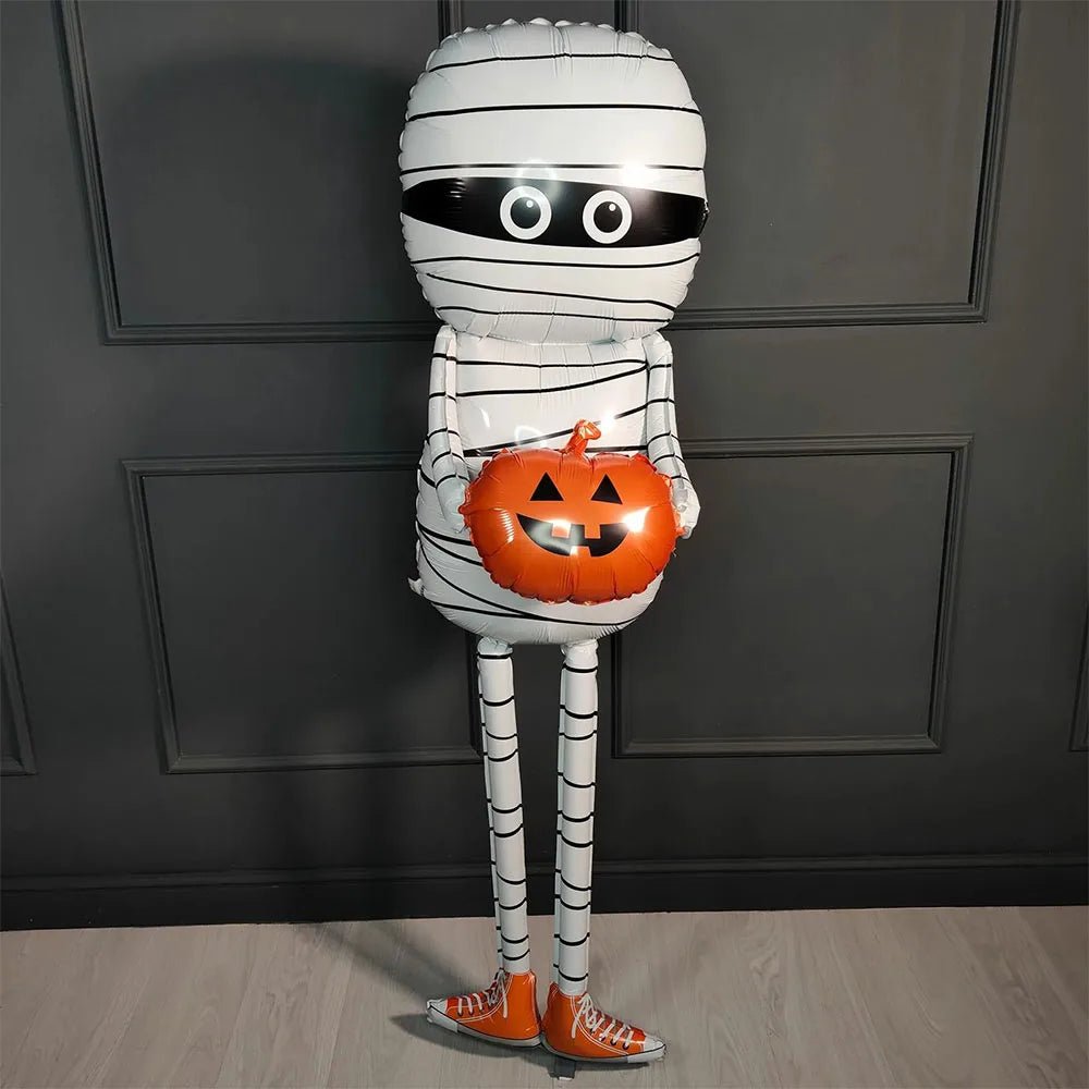 Halloween Pumpkin Mummy Foil Balloons - Halloween - Balloons & Garlands - Scribble Snacks