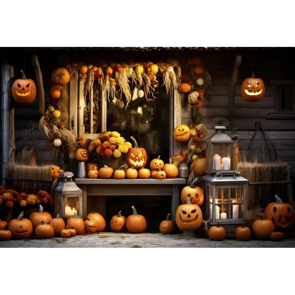 Halloween Pumpkin Skull Tapestry - Halloween - Party Banners & Hanging Ornaments - Scribble Snacks