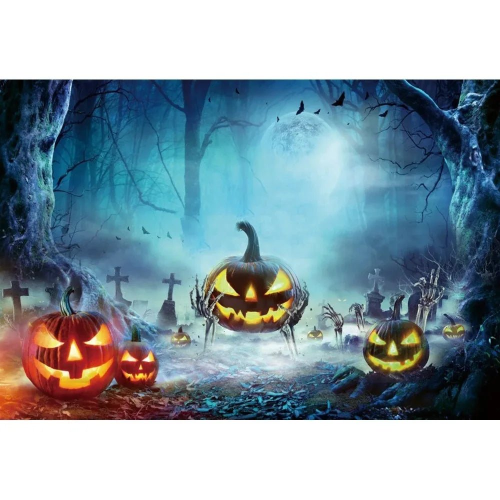 Halloween Pumpkin Skull Tapestry - Halloween - Party Banners & Hanging Ornaments - Scribble Snacks